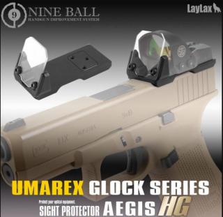 Nine Ball AEGIS HG Sight Protector Bullettproof w/Mount Base Glock - Umarex - VFC Compatible by Nine Ball